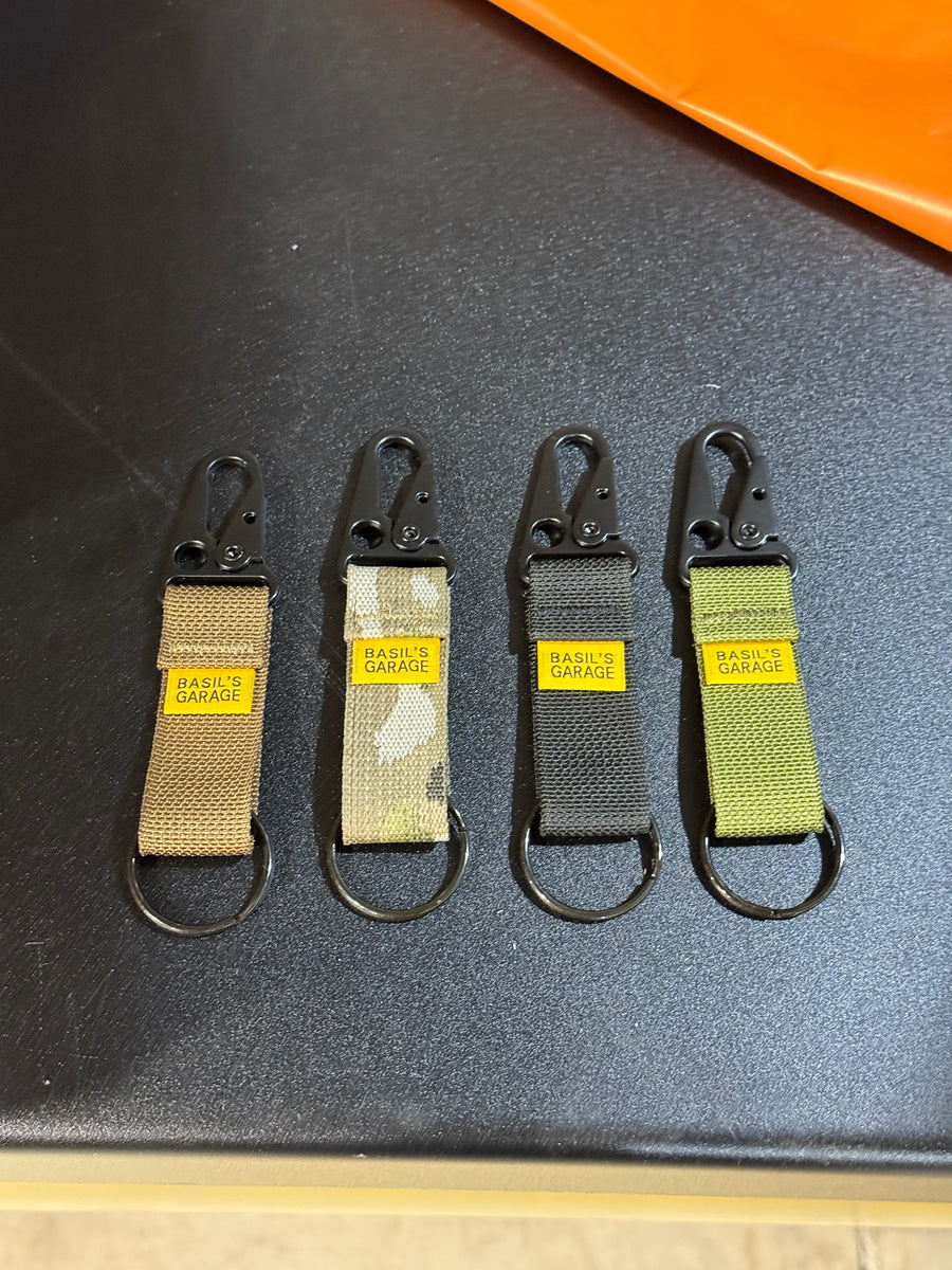 Basil's Garage x Colfax Design works keychains